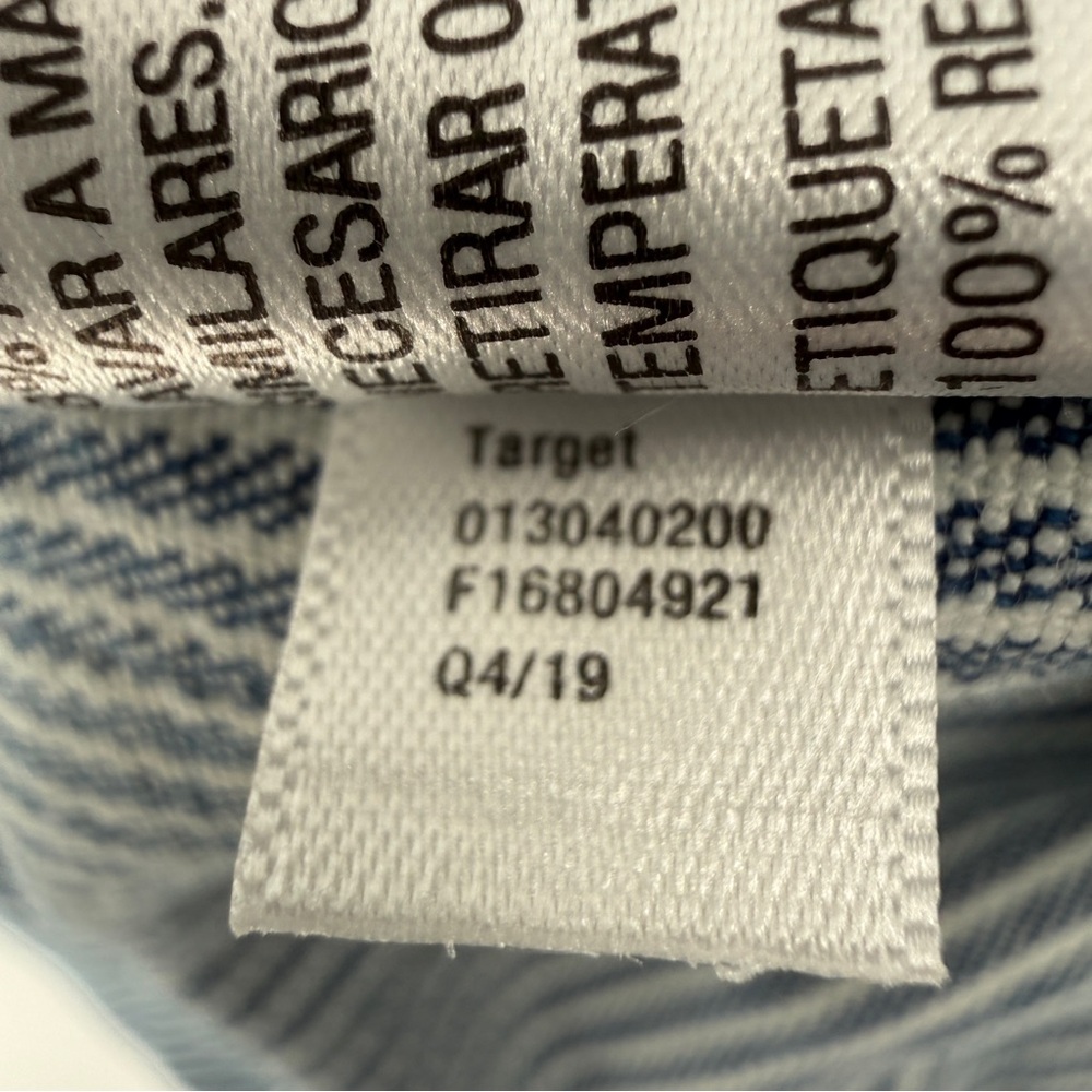 Universal Thread Blue White Striped Wide Leg Crop Jeans Size 4 (27) Women’s - Picture 5 of 6